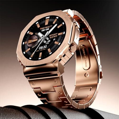 Boltt Obsidian 33.5mm (1.32") AMOLED display, stainless steel design, 466 x 466 px resolution, Bluetooth calling, multiple sports modes, health mode, IP67, weather updates