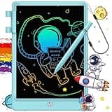 FLUESTON LCD Writing Tablet for Kids, 10 Inch Doodle Board, Colorful Drawing Pad for Toddler, Educational Travel Toy Gifts for 3-8 Year Old Girls Boys, Erase Lock Writing Board