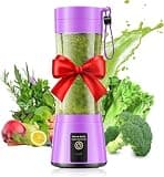 Cordless Personal Size Portable Blender - 12 Oz Blender for Smoothies and Shakes with BPA Free Traveling Juice Cup, 6 Blades for Powerful Blending, Suit for Sports/Travel/Home