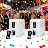 2PCS, 350W White Cold Effect Machine (Include 10pcs Consumables), Wedding Lights Effect for Wedding Party Outdoor Event Church DJ Show