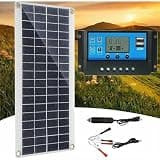 300W 12V Solar Panel, Solar Panel Kit, Battery Charger with 60A Solar Charge Controller for RV, Yacht, Outdoor, Garden, Lighting