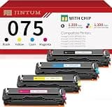 JINTUM 075 075H Toner Cartridge Compatible with Canon 075 075H Toner Cartridge Set Compatible with Canon ImageCLASS MF665Cdw MF663Cdw MF662Cdw LBP646Cdw LBP647Cdw Printer ( 4 Pack )