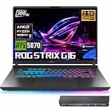 ASUS ROG Strix G16 5070 300Hz Gaming Laptop, AMD Ryzen 9 9955HX, GeForce RTX 5070, 16" QHD+ 2.5K 300Hz IPS, 64GB DDR5, 4TB SSD, 4-Zone RGB Backlit KB, HDMI, Copilot, Windows 11 Home, w/Bundle
