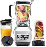 ASTARTH 1200W Countertop Blender, 1.5L Blender with Portable Travel Cup for Smoothies & Shakes