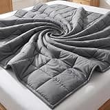 Smart Queen Weighted Blanket for Adults,Twin Size 48x72,10lbs, Soft Heavy Blanket Machine Washable for Fall, Bedding &Napping with Premium Glass Beads (48x72 | 10lbs Grey)