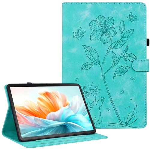 KEFBWAO Case for iPad (A16) 11th Generation 11 Inch 2025, iPad 10th Generation 10.9 inch 2022, Auto Wake/Sleep Multi-Angle Viewing Protective Cover with Pencil Holder, Turquoise