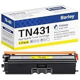 barley TN431 TN431Y Compatible TN431 TN-431 Toner Cartridge Replacement for Brother MFC-L8900CDW MFC-L8610CDW HL-L8360CDW Printer (1 Yellow).