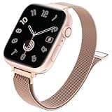 MARGE PLUS Slim Milanese Loop Compatible with Apple Watch Band for women 41mm 40mm 38mm 42mm 46mm 45mm 44mm, Stainless Steel Strap work on iWatch Series 11 10 9 8 7 6 5 4 3 & SE 3 2 1