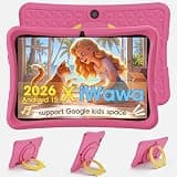DigiLand Android 15 Kids Tablet,10.1 inch Tablets,6GB RAM+32GB ROM (Expand to TF) Parental Control,Kids Software Pre-Installed,Dual Camera 2MP+5MP,Android Learning Tablet with Proof Case