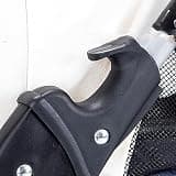 Omquot Small Pet Stroller with Faceted Windows, Clean Cotton Pad for Dogs, Cats, Rats, Rabbits, Outdoors (Black)