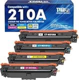 210A Toner Cartridges 4 Pack 210 4301fdw 4201dn Compatible for HP210A 210X for HP Color LaserJet Pro MFP 4301fdn 4201dn 4201dw W2100X W2100A Series Printer Ink Black Cyan Yellow Magenta(with Chip)