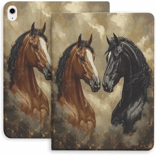 Horses in Clouds Case for iPad 9/10/11th Mini 5/4/3/2/1(7.9in) Mini 6(8.3in) Mini 7(8.3in),Air 4/5/6/7,Pro 11in(2021/2022/2024)