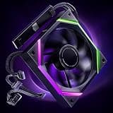 AsiaHorse Nyota Pro 120mm PC Fans ARGB PWM, Modular Daisy-Chain Design, Dual-Zone Asynchronous Lighting, 18 Addressable LEDs, 2000RPM High Airflow 61.5CFM, Low Noise 29dB, for PC Case & Liquid Cooler