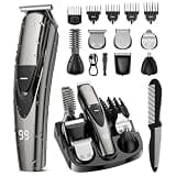 SHPAVVER ETHUP Rechargeable Beard Trimmer for Men: 𝟏𝟐-in-1 Grooming Kit