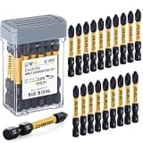 TGFTGF 20-Piece #2 Phillips Bits, 2 Inch S2 Alloy Steel Phillips Impact Driver Bits, Magnetic CNC Machined Tips PH2 Bits, Long-Lasting Torque Transfer Driver Bit Set With Storage Box, Automotive Home