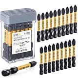 TGFTGF 20-Piece #2 Phillips Bits, 2 Inch S2 Alloy Steel Phillips Impact Driver Bits, Magnetic CNC Machined Tips PH2 Bits, Long-Lasting Torque Transfer Driver Bit Set With Storage Box, Automotive Home