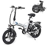 Vivi Gopina Electric Bike, 16" x 3.0 Fat Tire Electric Bike, Peak 500W Step Thru Electric Bicycle, 48V Removable Battery, Up to 40 Miles, LCD Display, 19.8mph, 7 Speed, SGS Certified to UL2849