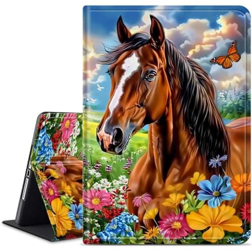 WZCJDHMJ Case for Samsung Galaxy Tab S8 (2022) / Galaxy Tab S7 (2020) 11 Inch Cover,Slim PU Leather Smart Cases with S Pen Holder + Auto Wake/Sleep-Lovely Horse