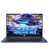 NIMO 17.3" Gaming Laptop, AMD Ryzen 7 8745HS(Up to 4.9GHz), 64GB DDR5 2TB SSD, Radeon 780M GPU, WiFi 6E, Backlit KB Fingerprint, 100W PD, USB 4, Win 11 FHD IPS Computer for Business Designer Creator
