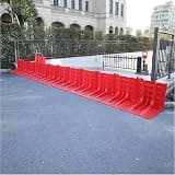 Flood Prevention Barriers, L-Shaped Removable Flood Panels, Mobile Water Barriers for Underground Passages, Garages, Warehouses, 27x26x20in (2-Pcs)