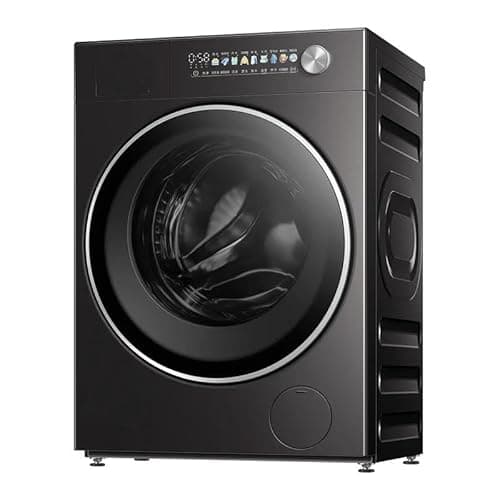 Chlorythm Quiet Front Load Washer – 9 Wash Cycles, 13 lbs Full-Size Capacity, Ideal for Small Spaces