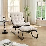 Patio Chairs Recliner Chair Lounge Chair Outdoor:with Ottoman,Foot Stool