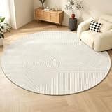Dexinhdh Round Floor Heating Pad, Electric Heated Area Rug with Timing & Heating Modes, Portable Foot Warmer Under Desk for Living Room Bedroom Office Commercial(200cm)
