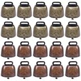 20 Pcs Vintage Cow Bells, Metal Hanging Bells for Animals, Loud Crisp Sound, Ideal for Farms & Home Use