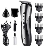 Multifunctional Household Rechargeable Trimmer, Electric Nose Hair Clippers, Professional Beard and Hairdresser