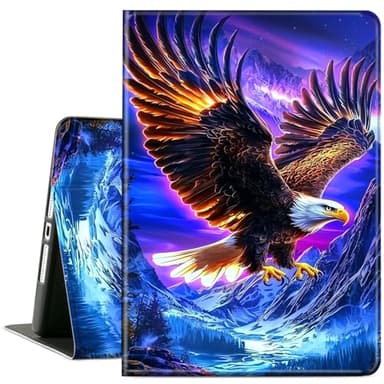 ACWDMKH for Galaxy Tab A8 Case,for Samsung Galaxy Tab A8 Case,Leather Slim Folio Adjustable Stand Cover Auto Wake/Sleep for 10.5 Inch (SM-X200/X205/X207),Glitter Hill Eagle
