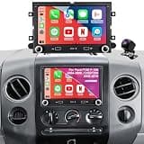 Car Radio for Ford F150 F-150 2004-2008, F250/F350 2006-2016, Mustang 2005-2009, E150/E250/E350 2009-2014, Expedition Explorer 7 Inch Touchscreen Stereo, Wireless CarPlay Android Auto GPS BT FM Camera
