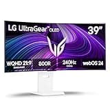 LG 39GX90SA-W 39-inch Ultragear WQHD (3440 x 1440) OLED Curved Gaming Monitor 240Hz, 1ms, NVIDIA G-Sync Compatible, AMD FreeSync Premium, VESA DisplayHDR True Black 400, webOS, USB Type-C, White