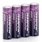 4-Slot 21700 Battery Charger Set 4 pcs Flat Top, Universal 3.7V Batteries Charger for 21700 (only Battery)