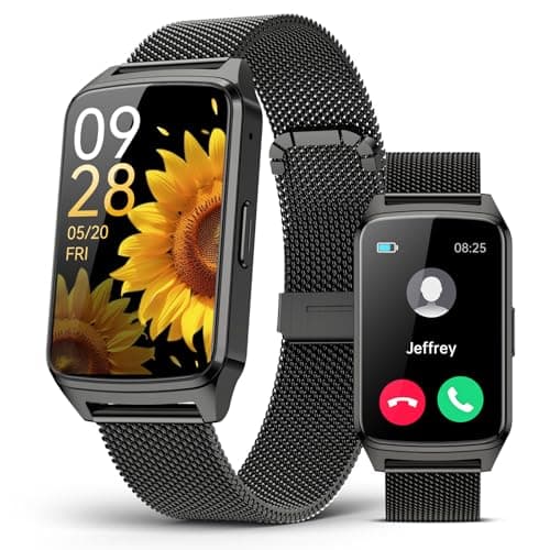LIMTZOPY Fitness Activity Tracker for Women Men with Step Counter, Calorie/Distance/Sleep Monitor, IP68 Waterproof for Android iPhone, Silicone Smart Watch Smartwatch with 110+ Sport Modes (Black)