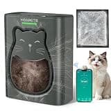 Pet Air Purifier for Home, H13 HEPA Washable Filter,Air Cleaner with APP&Air Quality Monitor for Pet Hair Dander Odor Allergies Pollutant Smoke Dust for Large Rooms 2200 Ft², Auto Mode,P365 Black
