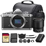 Nikon Zfc Mirrorless Camera Silver with NIKKOR Z 50mm f/1.8 S Lens, 20.9MP APS-C Sensor, 4K Video, Eye Detection AF for Vlogging and Photography Bundle with Bag + 64GB Memory Card