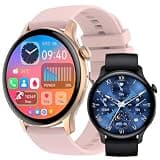 HK85 Smart Watch with Bluetooth Calling, 1.43 Inch AMOLED Display, Heart Rate, Step Counter, Sleep and Stress Monitor, Waterproof Sports Fitness Watch