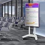 LBAawxe Mobile TV Cart for 32-60 Inch TVs - Mobile TV Cart on Wheels - 0-90° Horizontal and Vertical Screen Rotation