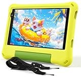 Kids Tablet 8 Inch Android 15, Octa-Core 12GB RAM + 64GB ROM, Toddler Tablet with WiFi 6, Parental Control, Pre-Installed Kids Space, EVA Case, Anti-Glare Screen Protector, Adjustable Strap