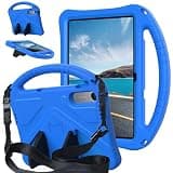 CXDFCDBS Tablet Case for Xiaomi Redmi Pad 2 9.7 Inch (2026) Kids Case Lightweight EVA Tablet Cover with Adjustable Strap, Shockproof Handle & Kickstand for Children, Portable Protective Shell(Blue)