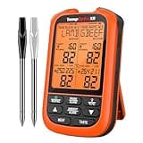 TempPro TempSpike 1000FT Wireless Meat Thermometer Digital with 2 Upgraded Ultra-Thin Probes, Kitchen Food Thermometer Cooking, Turkey, Smoker, BBQ, Grill Temperature Indicator (Previously ThermoPro)