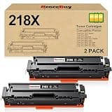 HenceBuy 218X W2180X Black Toner Cartridges High Yield with Chip Replacement for HP 218X 218A W2180X W2180A for HP Color LaserJet Pro 3201dw MFP 3301 fdw 3301cdw 3301sdw Printer (2 Pack)