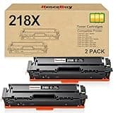 HenceBuy 218X W2180X Black Toner Cartridges High Yield with Chip Replacement for HP 218X 218A W2180X W2180A for HP Color LaserJet Pro 3201dw MFP 3301 fdw 3301cdw 3301sdw Printer (2 Pack)