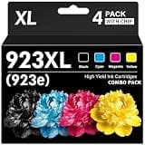 Statago 923 923XL 8130e 8120e Ink Cartridges Combo Pack Replacement for HP 923 Ink Cartridges 923XL for HP Ink 923 for OfficeJet Pro 8130e 8135e 8138e 8139e 9130 8125e 8122e 8120 8124e (4 Pack)