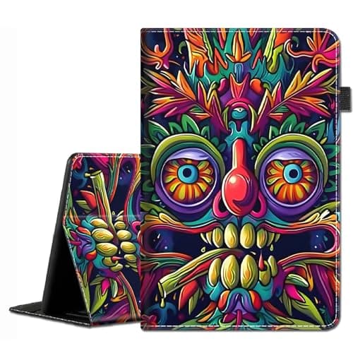 Case for Samsung Galaxy Tab S10 Plus 2024/ S9 Plus/ S9 FE Plus 5G 12.4 Inch 2023 - Slim Fit Standing Cover with Auto Sleep/Wake for Galaxy Tablet S10+ 12.4 Inch, Colorful Abstract Face Art