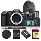 Canon EOS R6 Mark II Mirrorless Camera with Stop Motion Animation Firmware (5666C038) 24.2MP Full-Frame Sensor, 4K 60p Video, Dual Pixel CMOS AF II, Image Stabilization + 64GB Card + Backpack