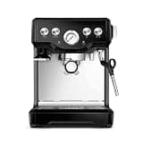 Breville Infuser Espresso Machine BES840XL, 10.25 x 12.5 x 13.25 Inches, Black Sesame