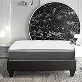 12 in. King Size Pocket Spring Hybrid Mattress Bed in a Box, Plush Euro Top Gel Memory Foam Mattress, White/Gray