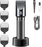 EOYLMIRL Mens Hair Clippers Clipper Professional Trimmer Electric Cutting Machine Cordless Metal Shell LED Display for Men