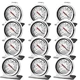 Stainless Steel Refrigerator Freezer Thermometer Large Dial Thermometer (12 Pack)